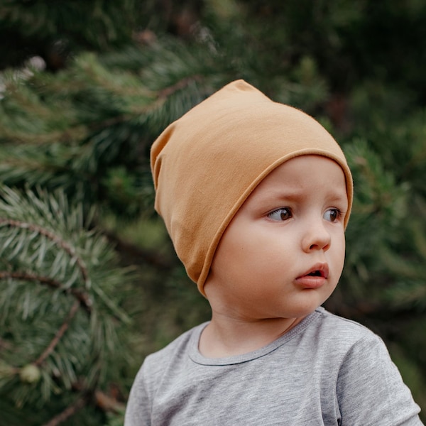 Baumwollmütze, Unisex-Slouchy-Mütze, Erwachsenen- und Kinder-Mütze, Kleinkind-Babymütze, Sommerfrühlingsmütze, Jersey-Mütze, Mütze für alle Größen, Mützen für Erwachsene