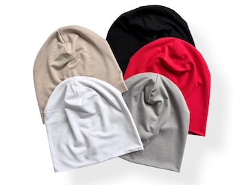 Bamboo Beanie, Ultra-Soft Double Layer ligthweight chemo headwear, adult beanie for women and men