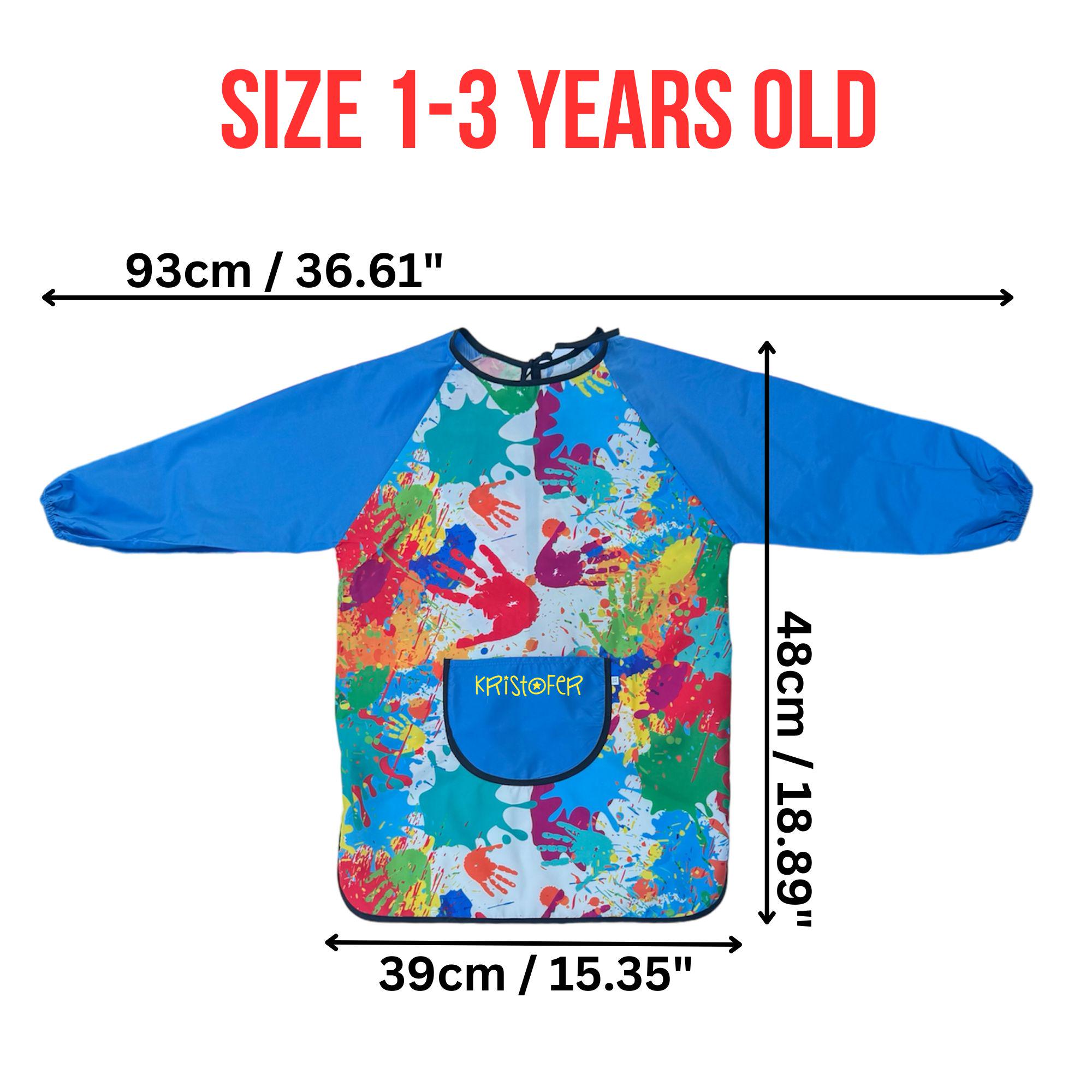 SULIUDAJI 1 Pièces Blouse Peinture Enfant, Tablier de Peinture Imperméable Blouse de Peinture pour Enfant Manche Longue, l'âge 5-7 Ans(Taille M SULIUDAJI 1 Pièces Blouse Peinture Enfant, Tablier de Peinture Imperméable Blouse de Peinture pour Enfant Manche Longue, l'âge 5-7 Ans(Taille M
