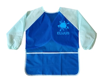 Tablier Peinture Imperméable Enfant – Manches Longues – 2-8 Ans – Protection Totale – Nylon Polyester