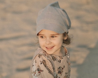 Bandana foulard en lin pour bébé garçon et fille avec visière, foulard d'été 10 couleurs pour l'été