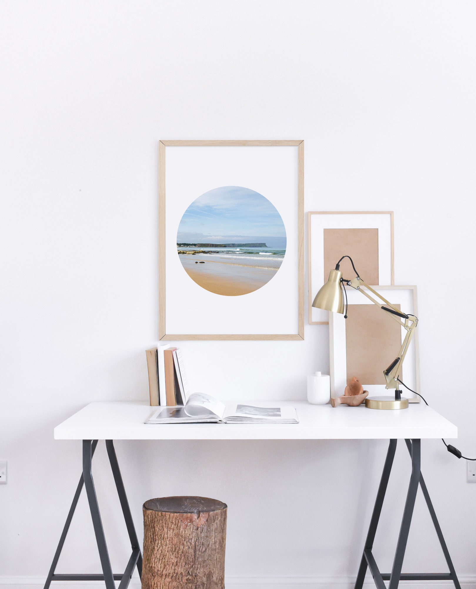 Coastal Bathroom Wall Art Print, Nautical Ocean Photography Prints Home