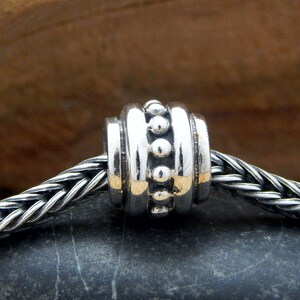 Tribal Hobbelige grootgat kraal 925 sterlingzilveren bedel past op alle armbanden van bekende merken
