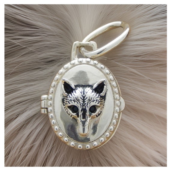 Fox Stud Earrings Sterling Silver with Black Cubic Zirconia Eyes Fox Stud Earrings Sterling Silver with Black Cubic Zirconia Eyes