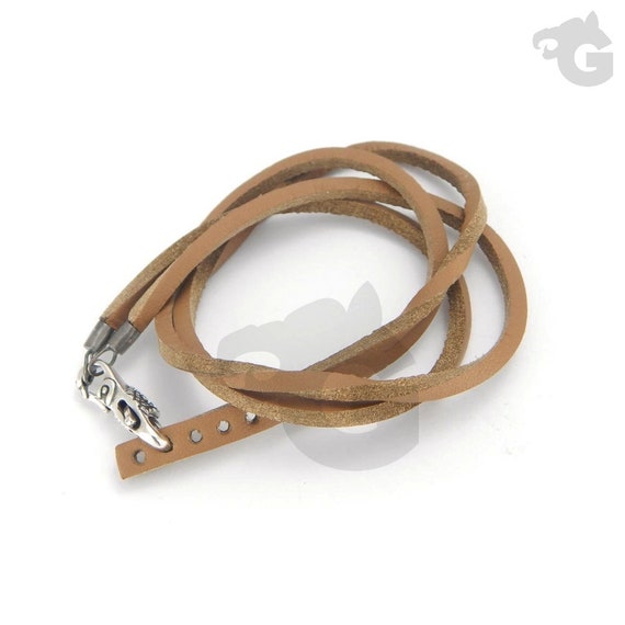 Leather Bracelet for Men and Women Set Light Brown Leather | Etsy