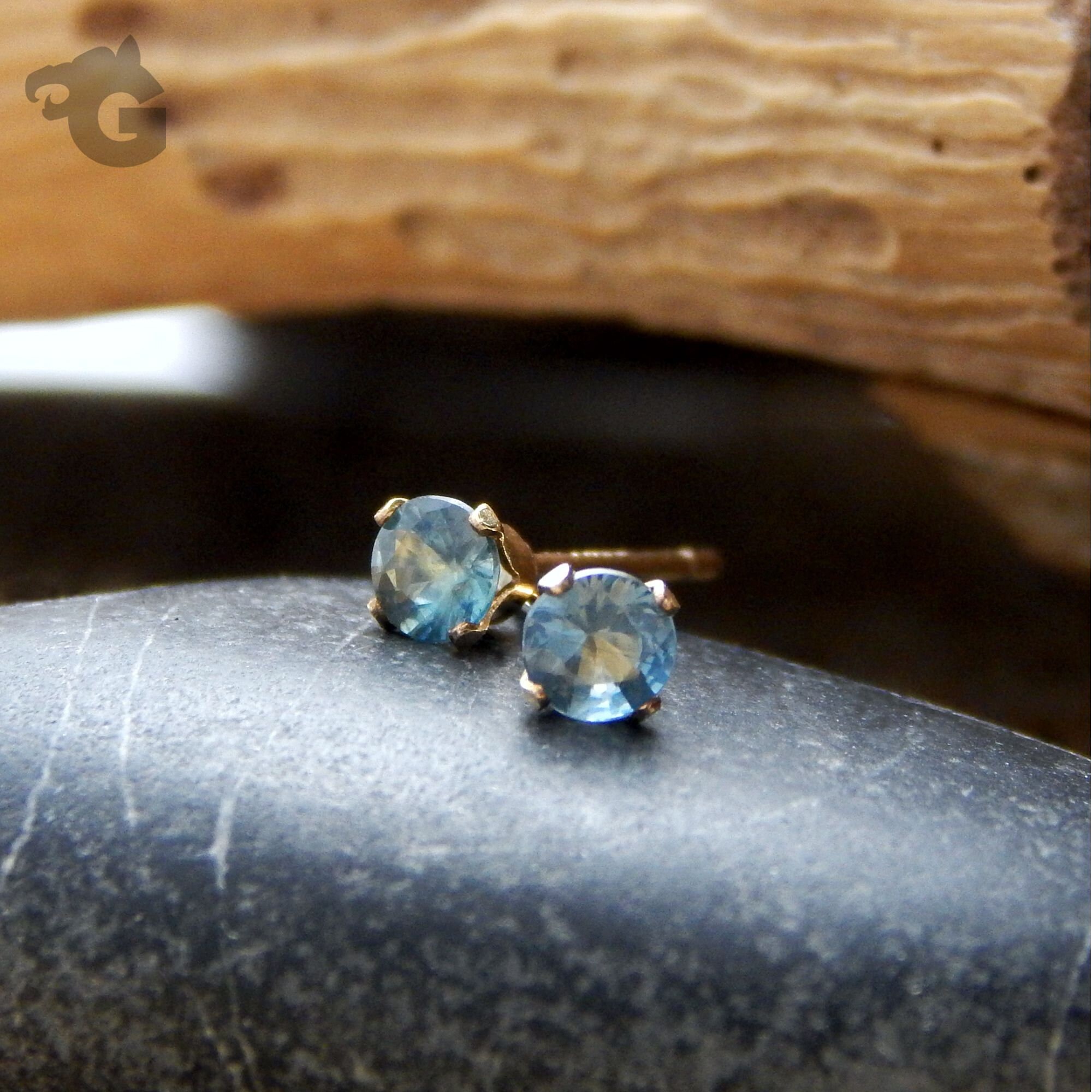 Parti sapphire earrings deals