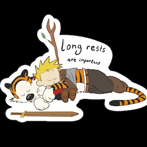 Calvin and Hobbes long rest