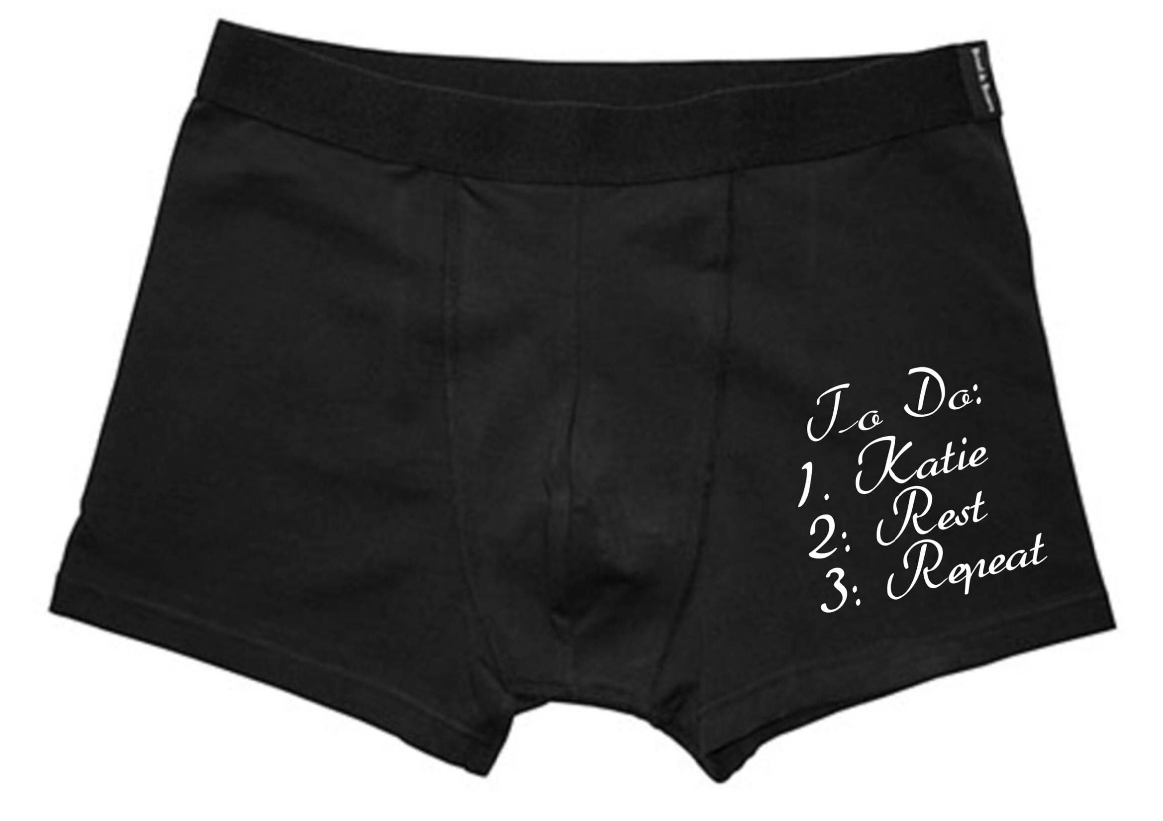 Personalised To Do Mens Boxer Shorts Husband Gift Valentines Etsy
