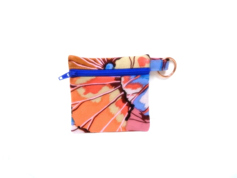Zipper Coin Purse with Key Ring Keyring