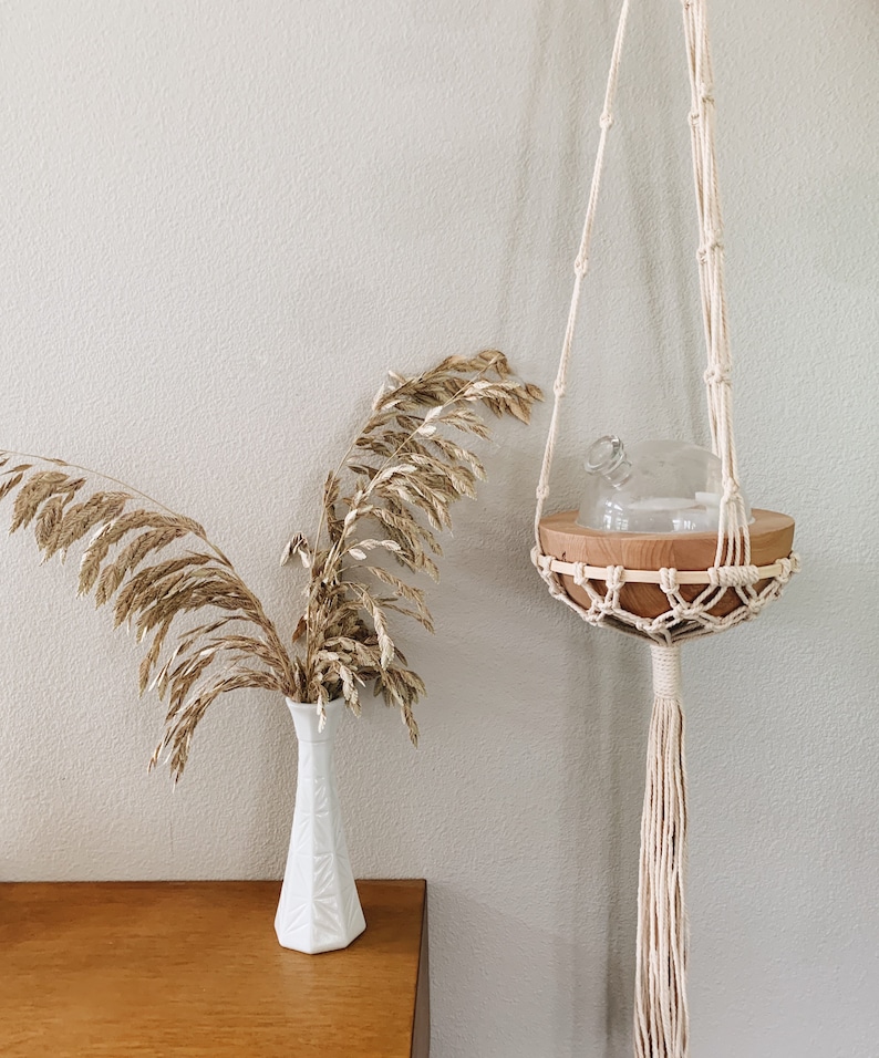 Macrame Aria Diffuser Hanger Macrame Diffuser Holder image 1