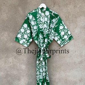 Floral Print Kimono Jacket, Boho kimono Robe, Kimono Robe Free Size, Loose Fit Kimono, Women's Dressing Gown, Summer Beach Wear kimono Robe