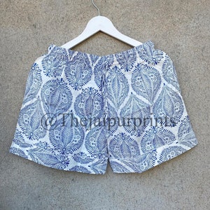 Floral Womens Short Pajama Set, Bohemian Pajama Set, Women Short Sleeve Shirt With Short Pant Set, Gift For Her