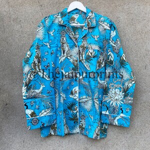 Jungle Print Cotton Pajama Set: Women&#39;s Loungewear