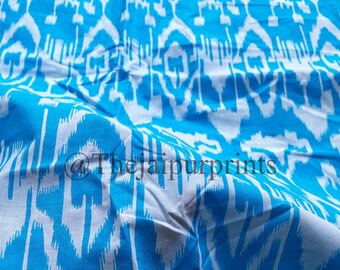 Handmade Ikat Print Cotton Fabric: Upholstery & Quilting Fabric