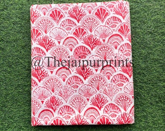 Indian Hand Block Print Fabric By The Yard, Quilting Fabric, Fabric For Clothing, Dressmaking Fabric, Light Weight Cotton Fabric