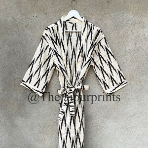 Cotton Kimono Robe Dressing Gown, Indian Cotton Kimono Robe, Bridesmaid Robe, Robes For Women, Bath Robe, Wedding Robe, Christmas Gift