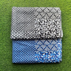 Tecido de algodão com estampa patchwork: tecido macio para patchwork, Rosenblatt preto e branco