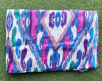 Hand Block Print Cotton Fabric: Indian Lightweight Apparel Fabric