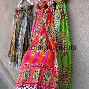 Tibetan Tiger Print Sarongs, Cotton Beach Sarong Indian Hand Block Print Beach Sarongs Soft Voile Fabric Summer Pareo Gift for Her
