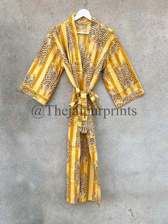 white christmas dresses Hannya Sutra Mens Long Cotton Kimono Navy main image 1