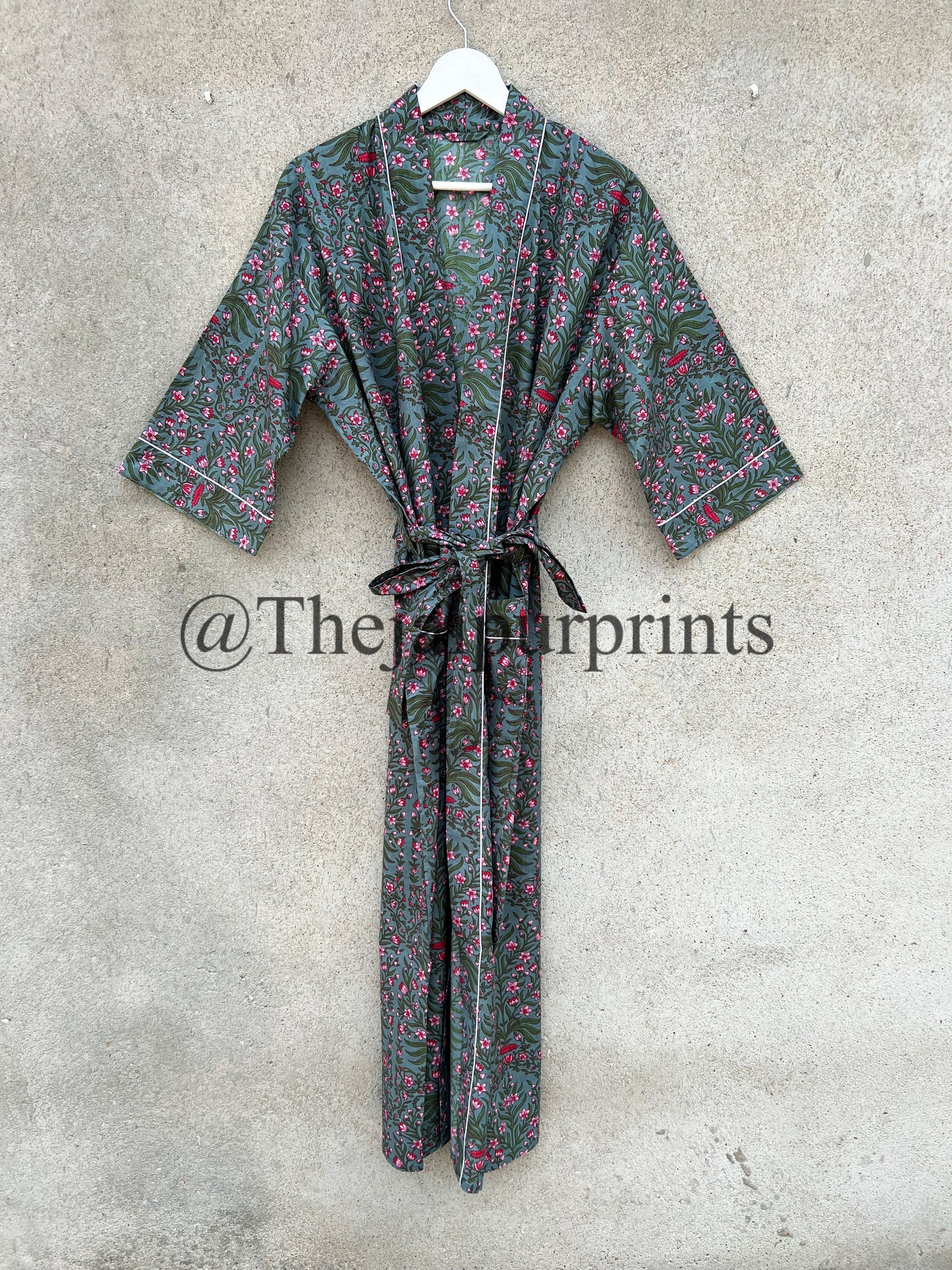 New Floral Soft Cotton Bridesmaid Robes, Getting Ready Robe, Bridal Party Robe, Loungewear, Resortwear Dress, Robes For Women, Bath Robe
