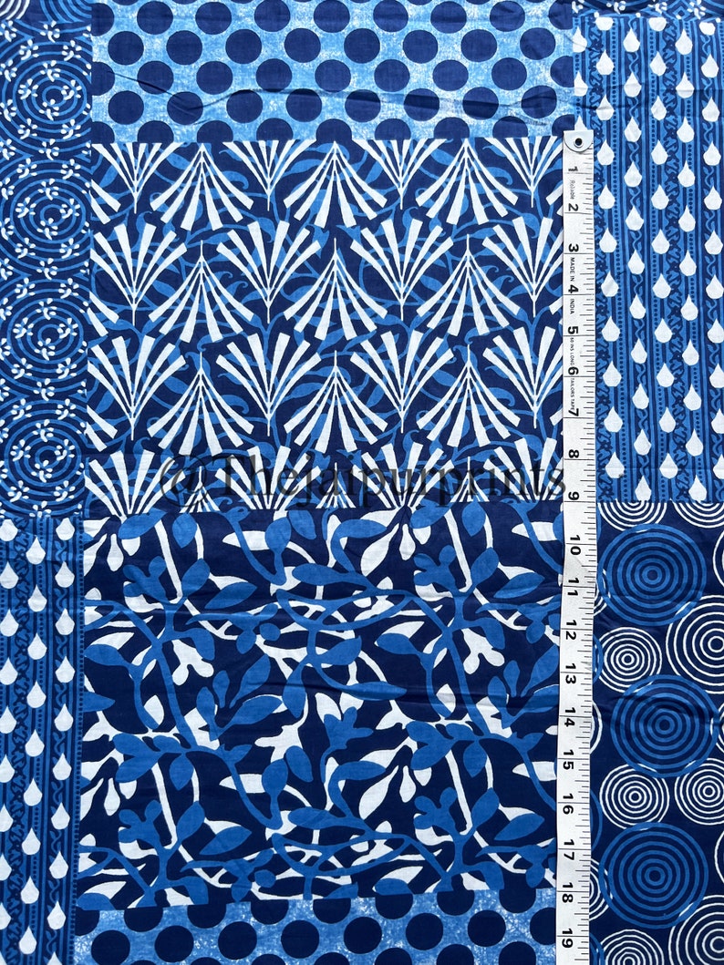 Patchwork Print Cotton Fabric: Soft Quilt Fabric, Rosenblatt Black White 画像 2