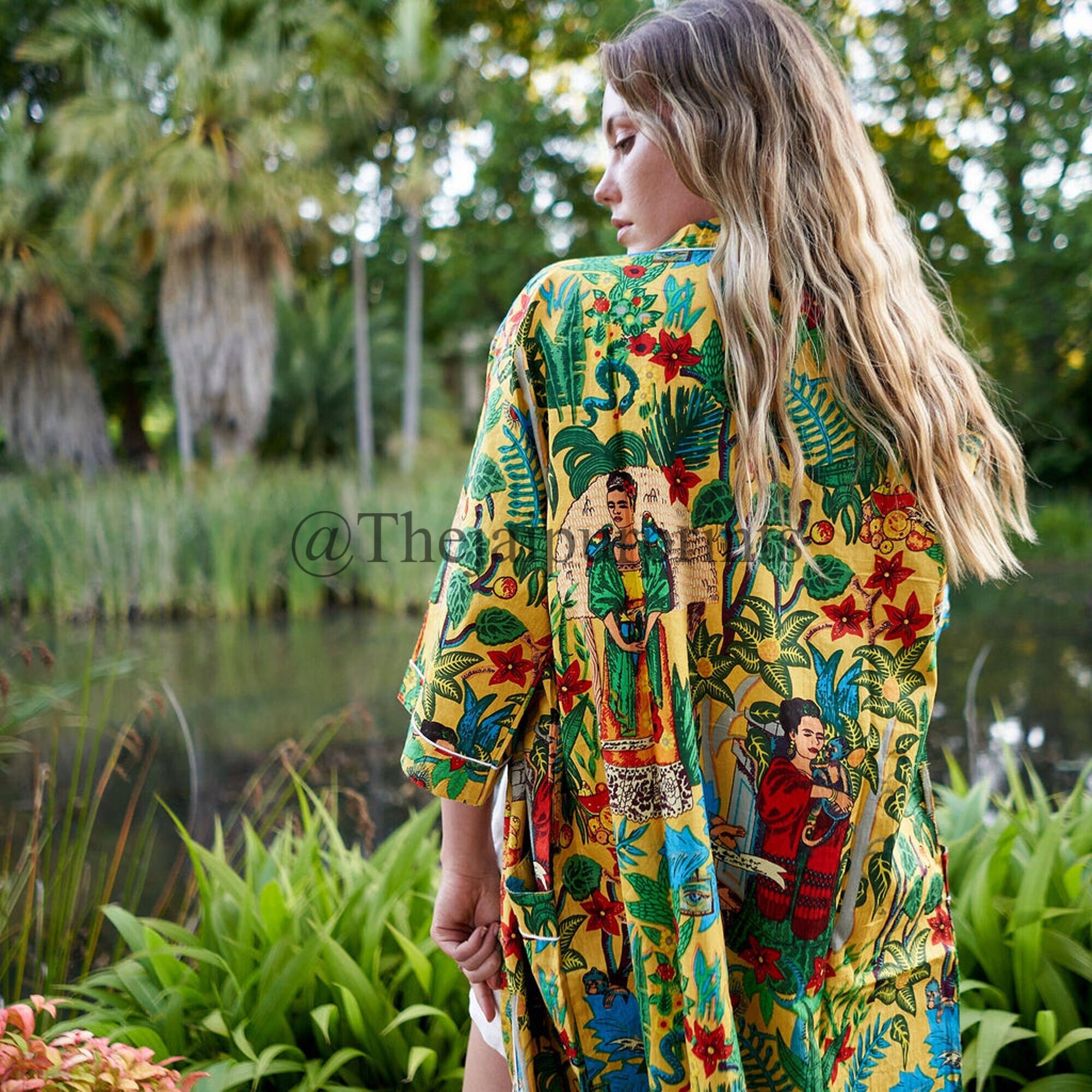white christmas dresses Carli Floral Women's Viscose Summer Dressing Gown main image 0