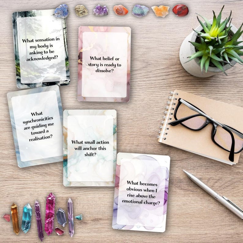 Self Reflection Cards • THE INNER JOURNEY Printable Oracle Deck ...