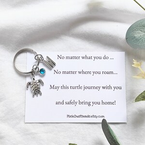 Travel keyring travel Turtle Keyring Turtle Keyring Sea Life Keyring Turtle Gift Best friend Gift Sea Life Safe travel Turtle Gift Turtle