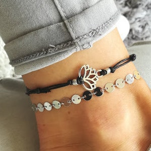 Lotus Anklet, Lotus Flower, Lotus Jewelry, Anklet Jewellery, Beach Anklet, Yoga Anklet, Yoga Jewellery, Lotus Flower Jewelry, Lotus Charm