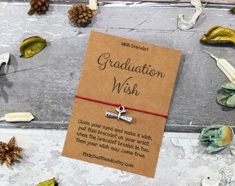 Graduation Gift, Graduation Wish, Graduation Jewelry, Graduation Party, Graduation, Graduation Bracelet, College Graduation, Graduation Card