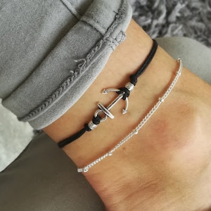 Anchor Anklet, Beach Anklet, Nautical Anklet, Anchor, Anchor Jewelry, Silver Anchor Anklet, Silver Anklet, Anchor Charm, Anklet for woman