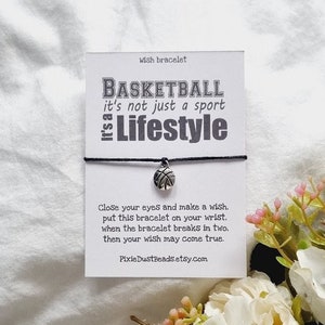 Bracelet de basket-ball, Bracelet de basket-ball, Bijoux de basket-ball, Basket-ball, Cadeau de basket-ball, Cadeau pour l'équipe de basket-ball, Équipe de basket-ball, Sport
