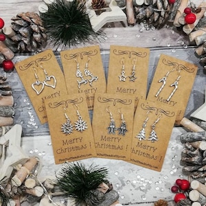 Christmas Earrings, Christmas Jewelry, Christmas, Christmas Gift, Holiday Earrings, Snowflake earrings, Christmas accessory, gift Christmas
