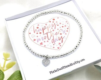 Mother's Day Bracelet Bracelet for Mum Gift for Mothe'rs Day For Mum Gift for Mum Happy Mother's Day Mum bracelet just for Mum Heart