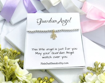 GUARDIAN ANGEL BRACELET Angel Bracelet Gold Angel Charm