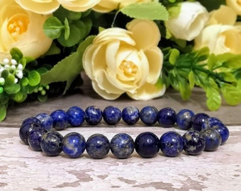 Lapis Lazuli armband Lapis Lazuli sieraden Lapis Lazuli edelsteen armband bescherming armband armband stenen Chakra armband blauwe lapis