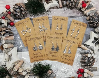 Christmas Earrings, Christmas Jewelry, Christmas, Christmas Gift, Holiday Earrings, Snowflake earrings, Christmas accessory, gift Christmas