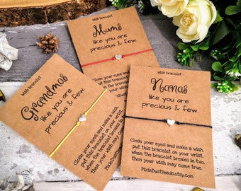 Favour * Sister Mother's Day Wish Gift Wish Bracelet Friendship Favour * Sister Mother's Day Wish Gift Wish Bracelet Friendship