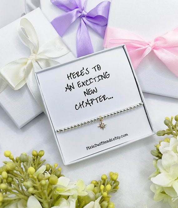 New Beginnings Silver Bracelet New Chapter Gift Good Luck Gift Silver Bracelet