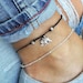 Elephant Anklet,Silver Anklet, Anklet, Beach Anklet, Ankle Bracelet, Beaded Anklet, Charm Anklet, Festival Anklet, Summer Anklet Adjustable
