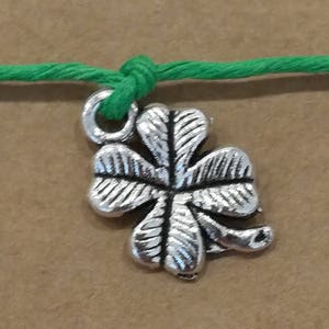 Good Luck Wish Bracelet Good Luck Charm Four Leaf Clover Horseshoe Charm Good Luck Bracelet Good Luck Charm Bracelet Good Luck Gift image 3