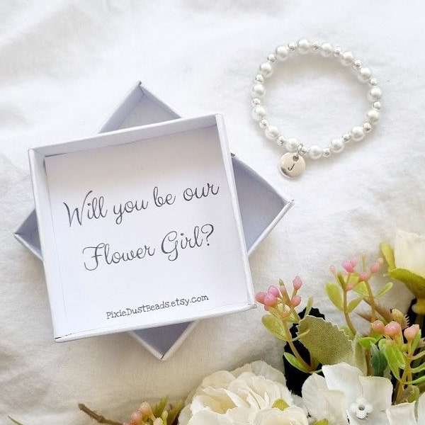 Flower Girl Proposal Proposal Bracelet Will You  Be Our Flower Girl Flower Girl Bracelet Flower Girl Flower Girl Gift Wedding Favours gift