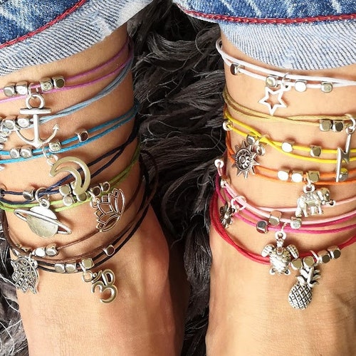 Beaded Anklet,  Anklet, Beach Anklet, Ankle Bracelet, Beaded Anklet, Charm Anklet, Festival Anklet, Summer Anklet, Boho, Ankle,Hippie Anklet