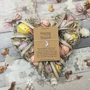 Happy Easter, Bunny Easter Wish Bracelet, Easter Jewelry, Easter Gift, Easter Wish Bracelet, Easter basket remplisseur Easter bracelet Bunny Gift