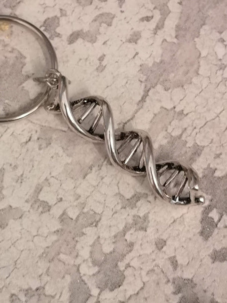 DNA Keyring Dna Keychain Dna Gift DNA Charm Science Keyring Etsy UK