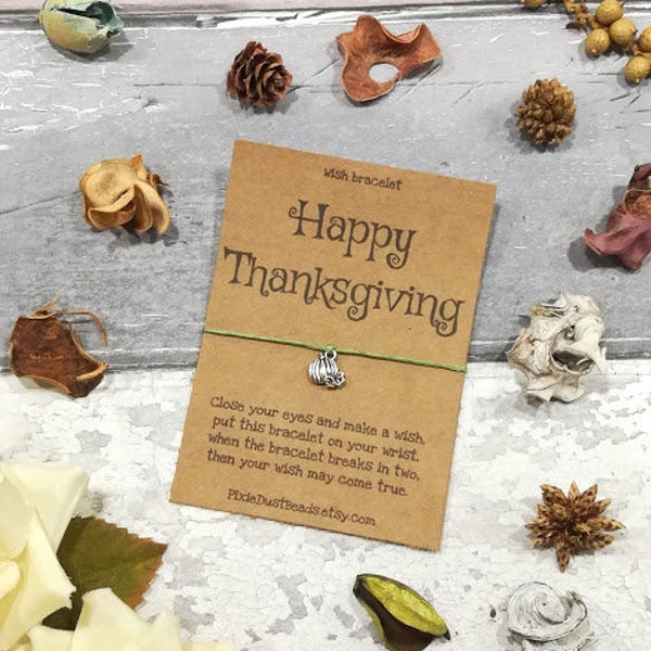 Thanksgiving, Happy Thanksgiving, Thanksgiving Wish Bracelet, Thanksgiving Jewelry, Thanksgiving Gift,  Thanksgiving Holiday, Fall Jewelry