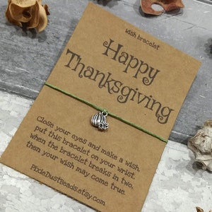 Thanksgiving, Happy Thanksgiving, Thanksgiving Wish Bracelet, Thanksgiving Jewelry, Thanksgiving Gift, Thanksgiving Holiday, Fall Jewelry image 5