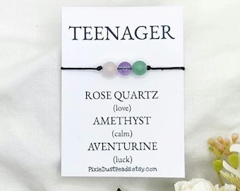 Teenager crystal bracelet 13th birthday 13th gift 13th birthday gift 13th birthday favors teen bracelet crystal bracelet Birthday bracelet