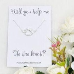 Help je mee in het huwelijksbootje?  Bruidsmeisje sieraden bruidsmeisje ketting huwelijkscadeau voorstel ketting bruidsmeisje bruiloft ketting